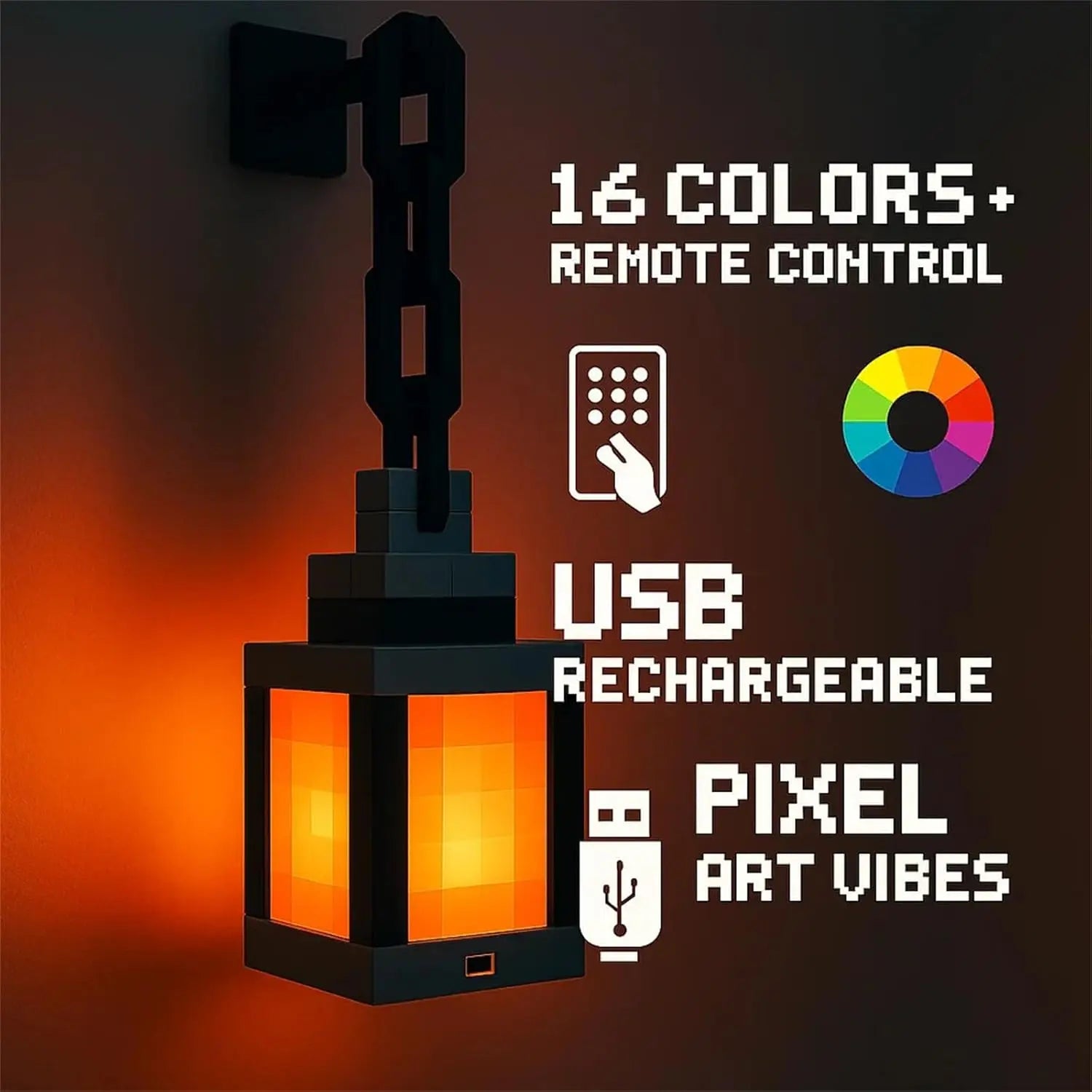 Pixel Glow Portable Lantern Light