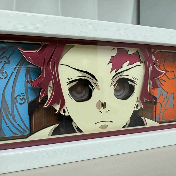 Demon Slayer Papercut Light Box