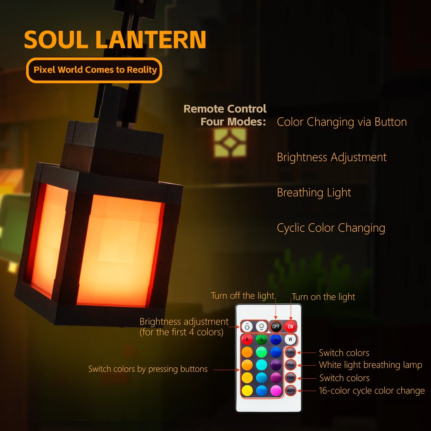 Pixel Glow Portable Lantern Light